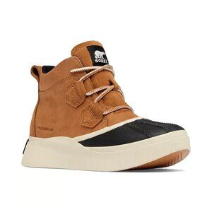 Sorel Tan and Black Ankle Boots